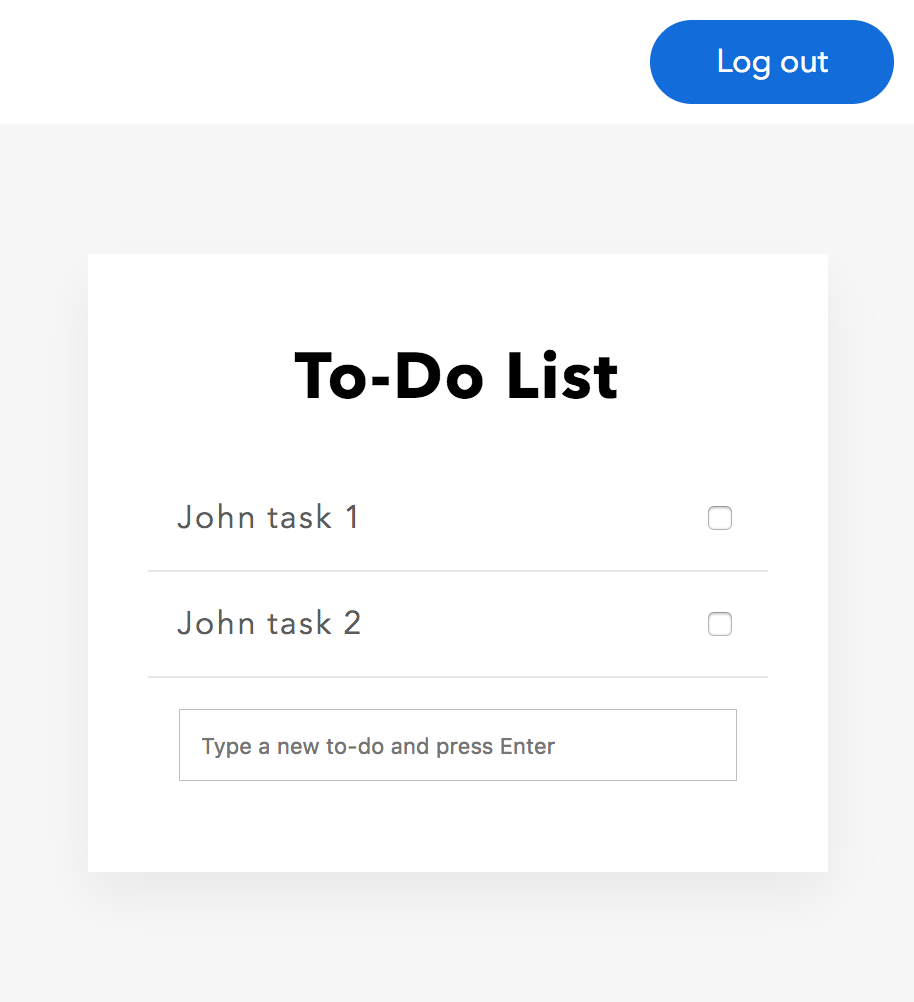 To-do list page